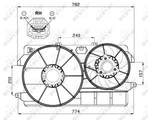 ΒΕΝΤΙΛΑΤΕΡ FAN ΨΥΓΕΙΟΥ FORD TRANSIT 12V 2.0/2.5 DIESEL ΒΕΝΖΙΝΗ ΜΟΝΤΕΛΟ 1986--> ΚΑΙΝΟΥΡΓΙΟ!-thumb-2