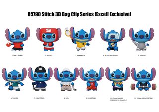 STITCH SPORT - Series 1 - 3D Foam Bag Clip (Display 24 Pcs)