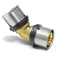Γωνιά Press Πολυστρωματικής PipeTec 45° 50 x 4