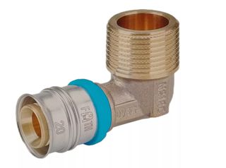 Γωνία Αρσενική Press Πολυστρωματικής Conel Connect Φ26 x 3/4″