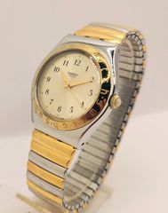Vintage Swatch YLS109 Two-tone Quartz ρολόι Α9086 ΤΙΜΗ