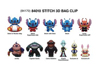 STITCH IN SPACE - Exclusive 4 - 3D Foam Bag Clip (Display 24 Pcs)