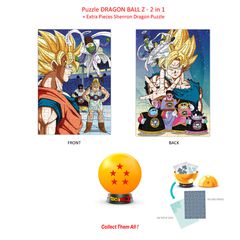 DRAGON BALL Z - Collectible Puzzle - 5 Stars - 2in1 Puzzle + Extra