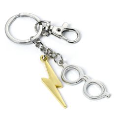 Harry Potter Lightning Bolt & Glasses keyring-thumb-1