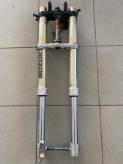Suzuki TS200R TS 200 1989-1996 Ανάρτησή εμπρός Μπουκάλες Σταυρός τιμονοπλακα καβαλέτα τιμονιού όλα σε Άριστη κατάσταση!!!