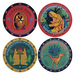 Jurassic Park Printed Drinks Coasters / Fan Shop and Merchandise