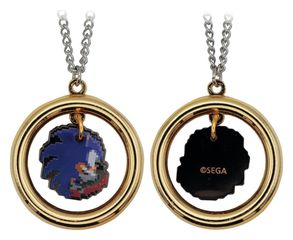 Sonic - The Hedgehog Necklace with Pendant Ring-thumb-3