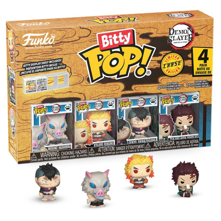 Blister 4 figures Bitty POP Demon Slayer Inosuke