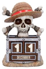 One Piece Perpetual Calendar Luffy Jolly Roger 16 cm