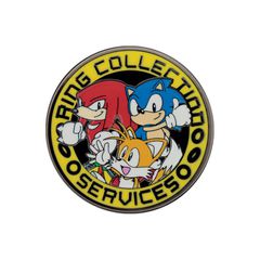Sonic The Hedgehog - Sonic, Tails and Knuckles Pin Badge / Fan Shop and Merchandise