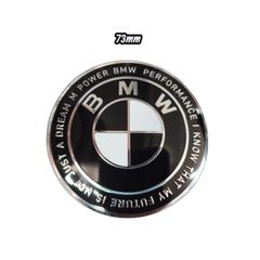 ΣΗΜΑ ΚΑΠΟ BMW M PERFORMANCE 73MM 50TH YEAR ANNIVERSARY BLACK