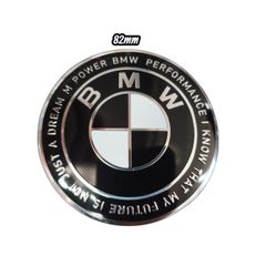 ΣΗΜΑ ΚΑΠΟ BMW M PERFORMANCE 82MM 50TH YEAR ANNIVERSARY BLACK