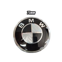 ΣΗΜΑ ΚΑΠΟ BMW 73MM BLACK CARBON
