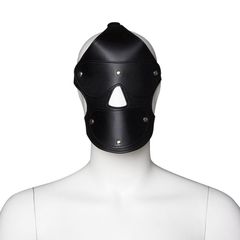 Gimp Hood With Removable Eye Pad And Red mouth Pad Black -Red