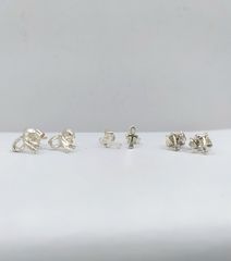 ΣΕΤ ΜΕ ΤΡΙΑ ΖΕΥΓΑΡΙΑ ΑΣΗΜΕΝΙΑ ΚΑΡΦΩΤΑ ΣΚΟΥΛΑΡΙΚΙΑ Α9526 ΤΙΜΗ