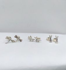 ΣΕΤ ΜΕ ΤΡΙΑ ΖΕΥΓΑΡΙΑ ΑΣΗΜΕΝΙΑ ΚΑΡΦΩΤΑ ΣΚΟΥΛΑΡΙΚΙΑ Α9526 ΤΙΜΗ