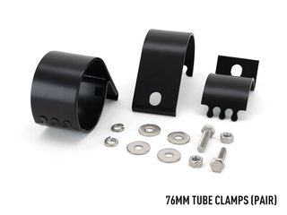Οριζόντιος σφιγκτήρας σωλήνων - 76mm Μαύρο - Lazerlamps