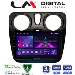 LM Digital - LM ZA4657 GPS Οθόνη OEM Multimedia Αυτοκινήτου για Dacia Dokker 2012 > (CarPlay/AndroidAuto/BT/GPS/WIFI/GPRS)