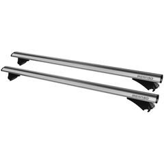 MENABO ΜΠΑΡΕΣ ΟΡΟΦΗΣ ΑΛΟΥΜΙΝΙΟΥ LEOPARD XL SILVER 135 cm ΣΕ ΑΣΗΜΙ ΧΡΩΜΑ ΓΙΑ Toyota Rush (F800/F850) 5 doors 2018> ME FLUSH RAILS - 2 ΤΕΜ. (8860/MB)