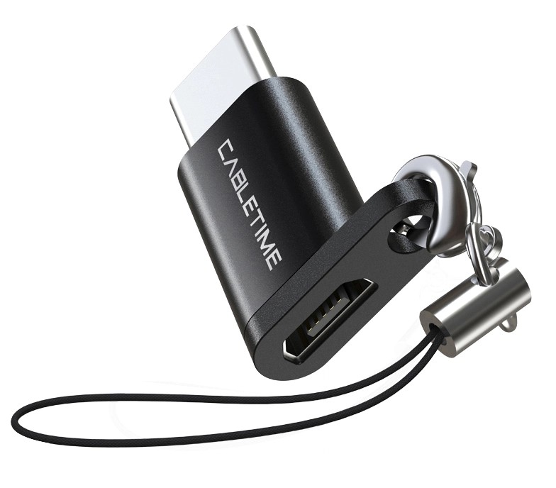 ΑΝΤΑΠΤΟΡΑΣ USB TYPE C ΣΕ USB MICRO CABLETIME CT-OTG-CMBF-ABL