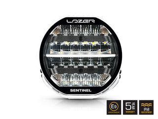 Sentinel 9" Highline με φώτα θέσης Λευκό 17020 Lumens - Lazerlamps