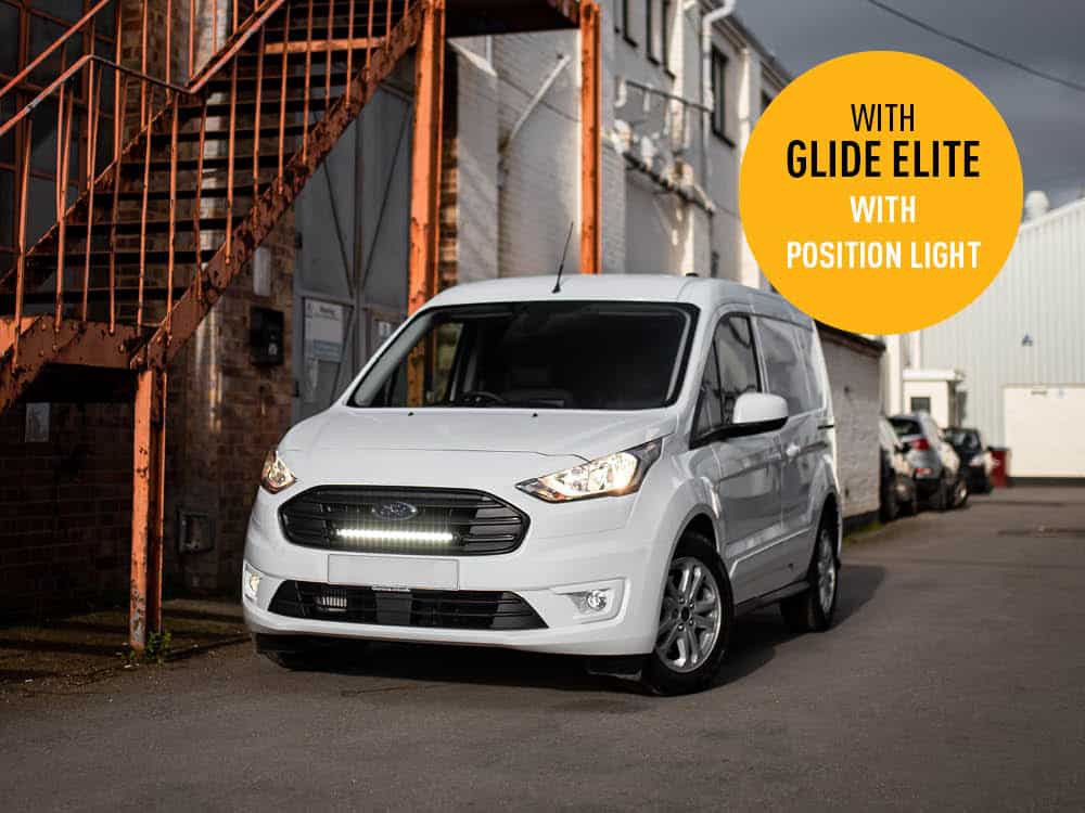 Σετ γρίλιας για Ford Transit Connect (2018-2021) Με Glide Elite με Φώτα θέσης 12800 Lumens - Lazerlamps