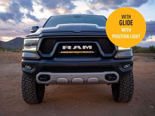 Σετ γρίλιας για RAM Rebel (2019-2024) με Glide με φώτα θέσης 11500 Lumens - Lazerlamps