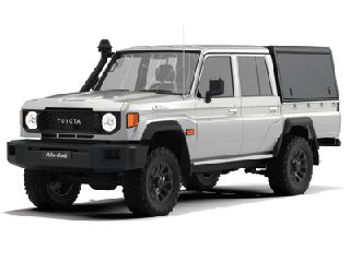 Κουβούκλιο Explorer για Toyota Land Cruiser 79 1984+, Μαύρο με Λεία Λαμαρίνα Alu-Cab