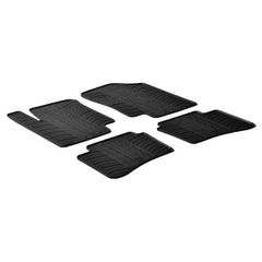 LAMPA - ΠΑΤΑΚΙΑ ΑΥΤΟΚΙΝΗΤΟΥ ΑΠΟ ΛΑΣΤΙΧΟ ΓΙΑ HYUNDAI i20 02/2009-02/2015 ΣΕ ΜΑΥΡΟ ΧΡΩΜΑ ME ΚΟΥΜΠΩΜΑΤΑ - 4 ΤΕΜ.