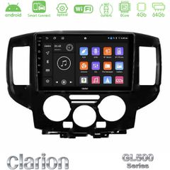 Clarion GL500 Series 8Core Android ClarionOS 4+64GB Nissan NV200 Navigation Multimedia Tablet 9" (Μαύρο)