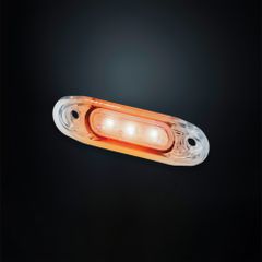Πλευρικό Φως Όγκου 3 LED Slim Με Διάφανο Φακό