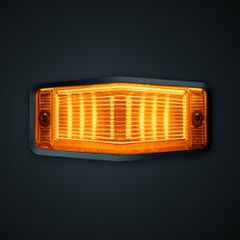 Πορτοκαλί Πλευρικό Φως με Στρόμπο IZE LED Double Burner