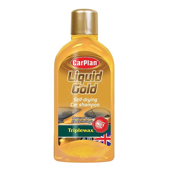 CarPlan ΣΑΜΠΟΥΑΝ ΠΟΥ ΣΤΕΓΝΩΝΕΙ ΜΟΝΟ ΤΟΥ CARPLAN TRIPLEWAX LIQUID GOLD 1LTR