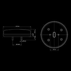 Πίσω Φανάρι Universal 5 Λειτουργιών Freedom ADR 142mm-thumb-2