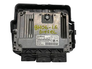 Peugeot 208 2012-2015 1.6 HDi 9H06 Εγκέφαλος μηχανής ECU Bosch 0281017600 OEM