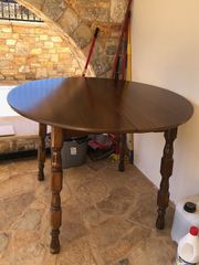 ΤΡΑΠΕΖΙ ΣΤΡΟΓΓΥΛΟ ΜΕ ΔΙΑΜΕΤΡΟ 115cm -120cm