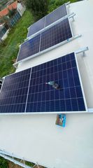 Αυτονομο φωτοβολταικο για τροχοσπιτο / inverter 3000watt /3 πανελ 535watt / 4 μπαταριες 150Α