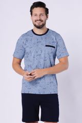 Βαμβακερή Ανδρική Πιτζάμα Jacek 1755