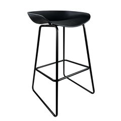 Σκαμπό Bar ArteLibre VICTORY Μαύρο PP/Μέταλλο 43x42x85cm
