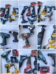 Παρτίδα εργαλεία μπαταρίας - Dewalt, Makita, Bosch, Metabo, Milwaukee, BTI