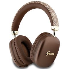 Guess GCube Metallic Script Logo Bluetooth on-ear headphones - brown