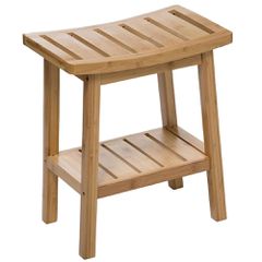 Σκαμπό Απο Bamboo Dael Φυσικό 40x25x46cm