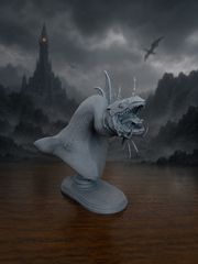 Fell Beast Nazgûl Dragon 3D printed συλλεκτική προτομή καινούργιο