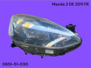 MAZDA 2 DE 2008-2014 ΜΕΤΑΧΕΙΡΙΣΜΕΝΑ ΑΝΤΑΛΛΑΚΤΙΚΑ ( φανάρι εμπρός δεξιό συνοδηγού πλευρά με κωδικό D651-51-030 γνήσιο μεταχειρισμένο )