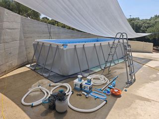 Pool with extra equipment