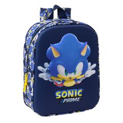 Παιδική Τσάντα Νηπιαγωγείου Sonic 3D City 22x10x27cm Mini Safta