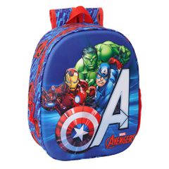 Τσάντα Νηπιαγωγείου Avengers 3D SAFTA 27x10x33cm