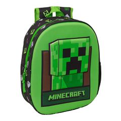 Τσάντα Νηπιαγωγείου Minecraft 3D SAFTA 27x10x33cm