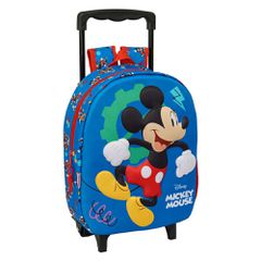 Τσάντα Νηπιαγωγείου με Τρόλεϊ Mickey Mouse 3D SAFTA 27x10x33cm