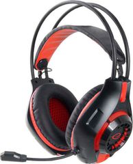 Esperanza Deathstrike Over Ear Gaming Headset με σύνδεση 3.5mm Black/Red